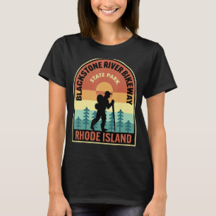 Camiseta Parque estatal Bicicleta del río Blackstone Isla R