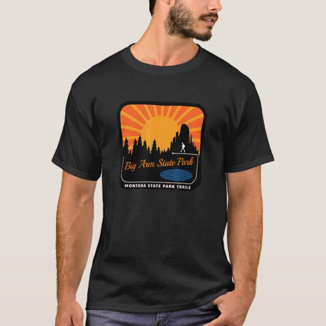 Camiseta Parque Estatal Big Arm En Montana (Anverso)