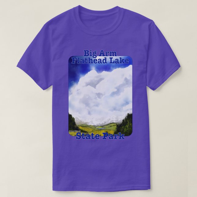 Camiseta Parque Estatal Big ArmFlathead Lake Montana (Diseño del anverso)