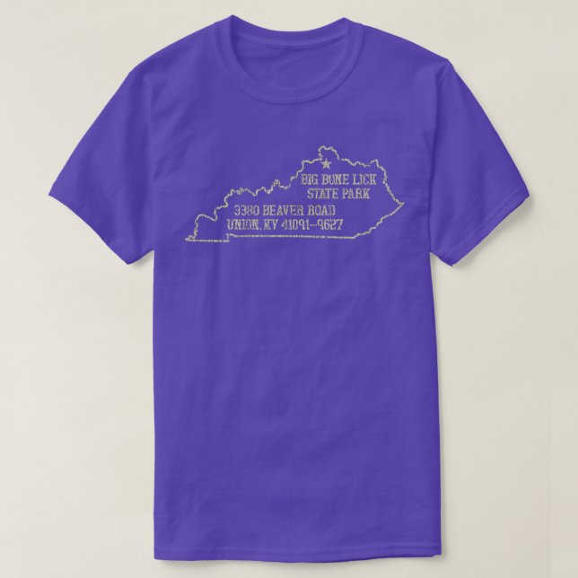 Camiseta Parque Estatal Big Bone Lick 1960 (Diseño del anverso)