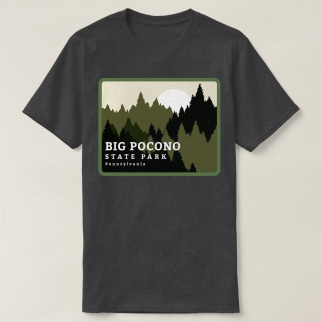 Camiseta Parque Estatal Big Pocono Parque Estatal Pennsylva (Diseño del anverso)