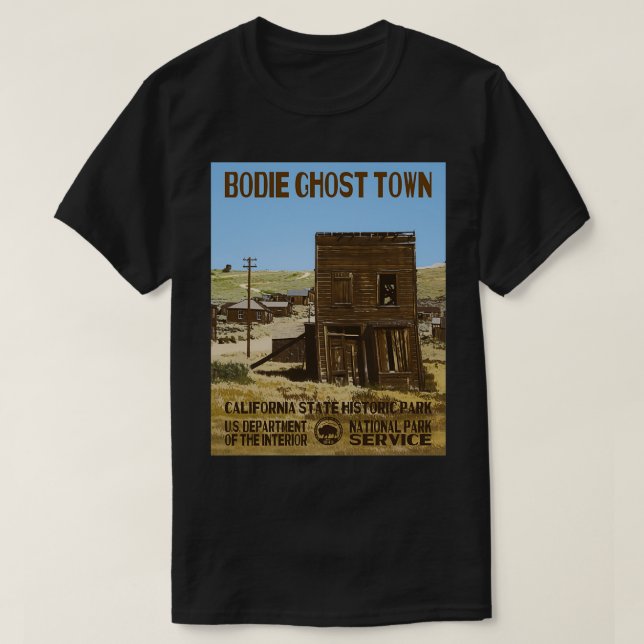 Camiseta Parque estatal Bodie Ghost Town California  (Diseño del anverso)