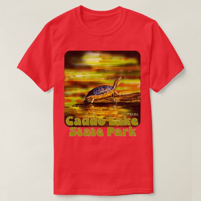 Camiseta Parque Estatal Caddo Lake Texas (Diseño del anverso)