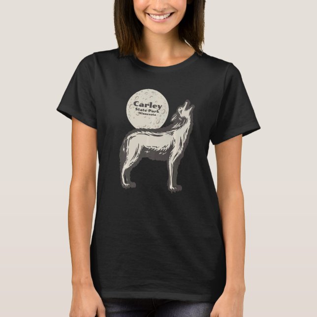 Camiseta Parque Estatal Carley Minnesota MN Wolf Moon Vacat (Anverso)