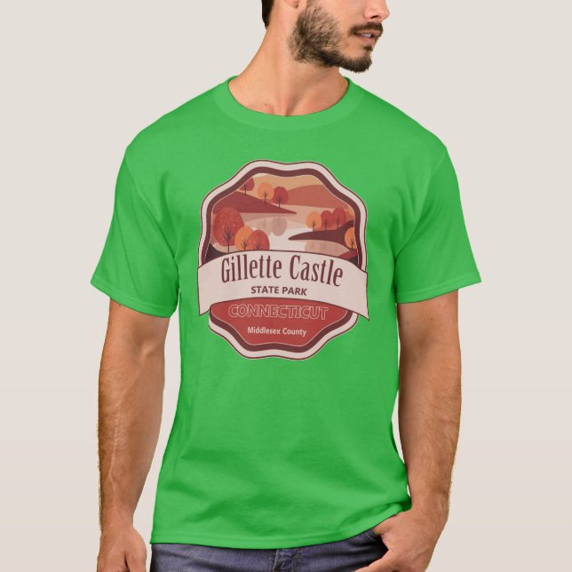 Camiseta Parque Estatal Castillo Gillette Condado MedioConn (Anverso)
