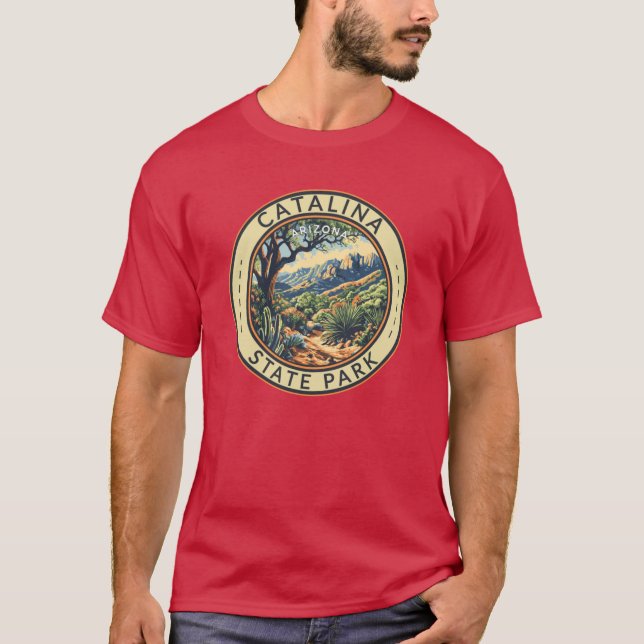 Camiseta Parque Estatal Catalina Arizona Viajes Insignia de (Anverso)