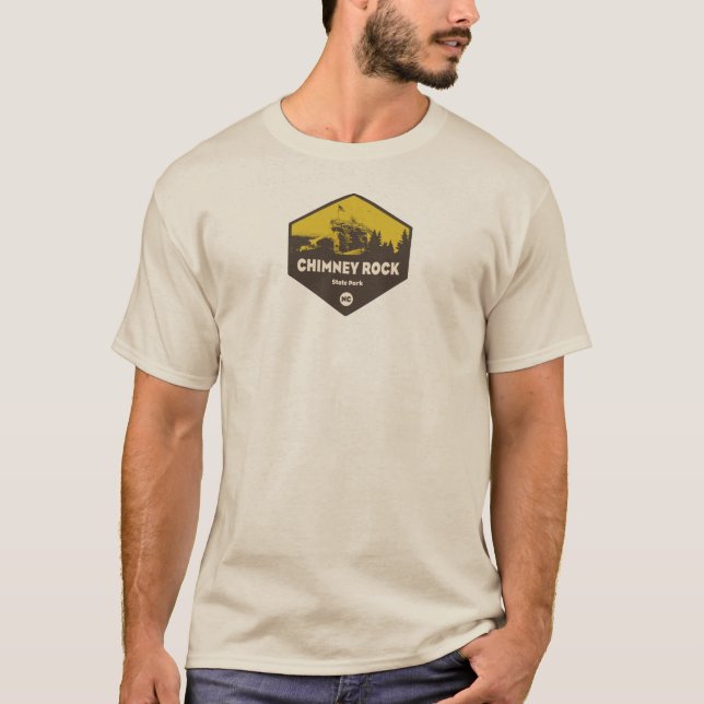 Camiseta Parque Estatal Chimney Rock, Carolina del Norte (Anverso)