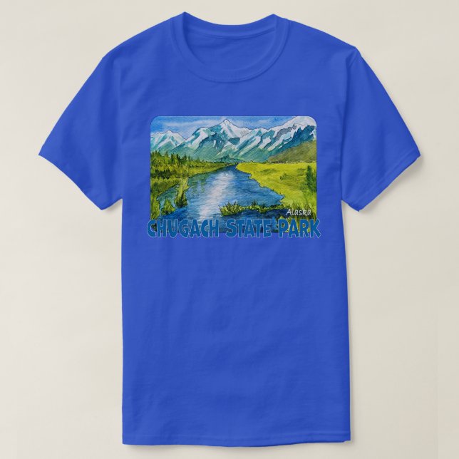 Camiseta Parque estatal Chugach Alaska (Diseño del anverso)