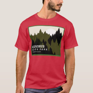 Camiseta Parque Estatal Codorus Pennsylvania Forest Sunrise