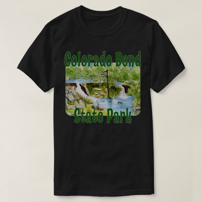 Camiseta Parque Estatal Colorado Bend Texas (Diseño del anverso)