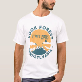 Camiseta Parque estatal Cook Forest Park Pennsylvania Vinta