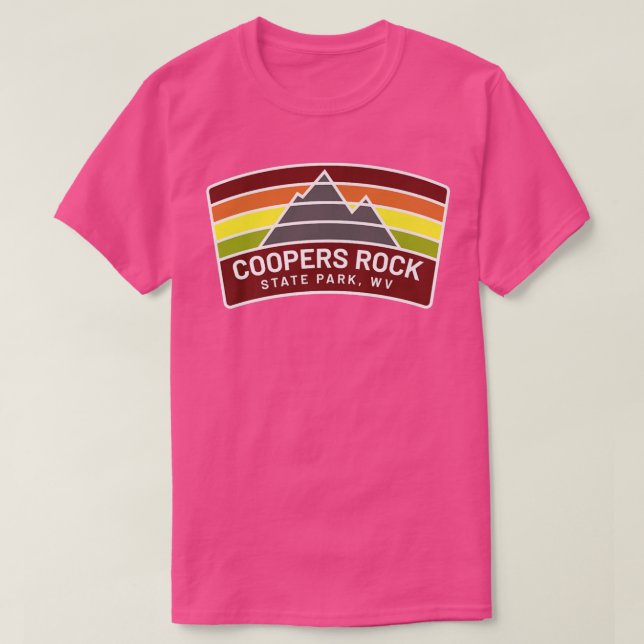 Camiseta Parque Estatal Coopers Rock West Virginia Mountain (Diseño del anverso)