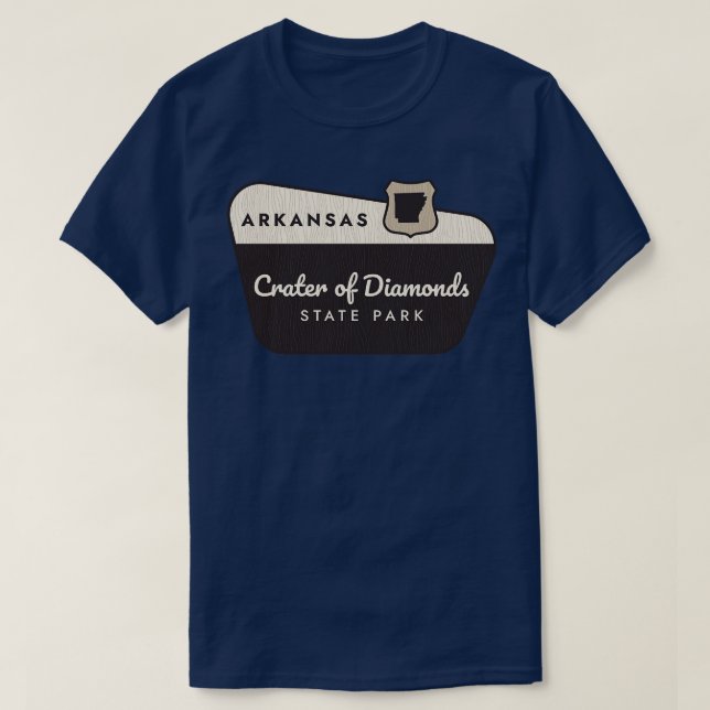 Camiseta Parque Estatal Crater de Diamonds Arkansas Bienven (Diseño del anverso)