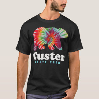Camiseta Parque estatal Custer Tie Dye Bear Dakota del Sur