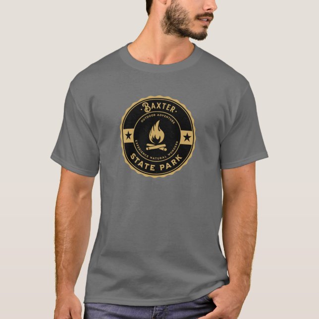 Camiseta Parque estatal de Baxter Maine Boxy (Anverso)