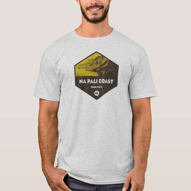 Camiseta Parque Estatal de la Costa de Nā Pali Hawaii (Anverso)