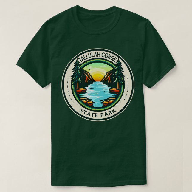 Camiseta Parque estatal de la garganta de Tallulah - Badge  (Diseño del anverso)