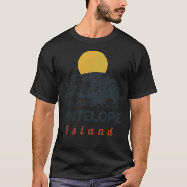 Camiseta Parque Estatal de la Isla Antelope - Campi de Utah (Anverso)
