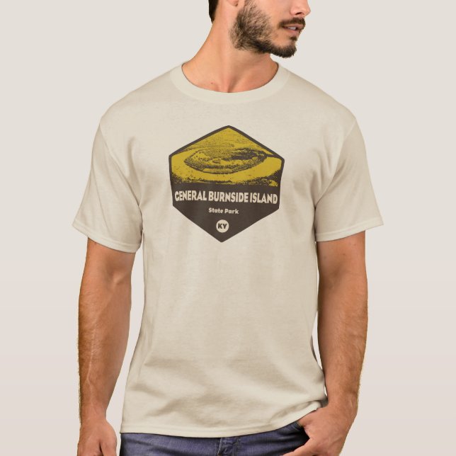 Camiseta Parque estatal de la Isla Burnside General Kentuck (Anverso)