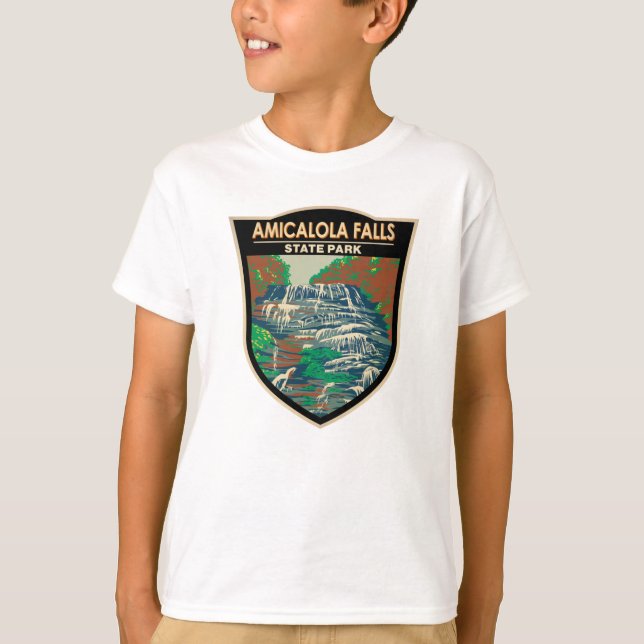 Camiseta Parque estatal de las Cataratas Amicalola  (Anverso)