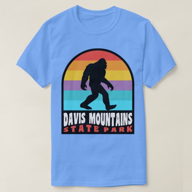 Camiseta Parque Estatal de las Montañas Davis Texas (Diseño del anverso)