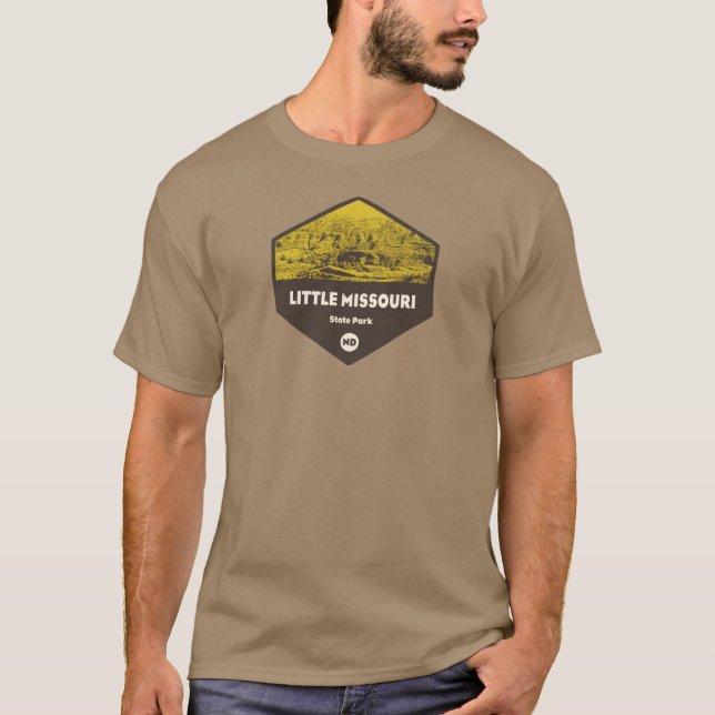 Camiseta Parque estatal de Little Missouri North Dakota (Anverso)