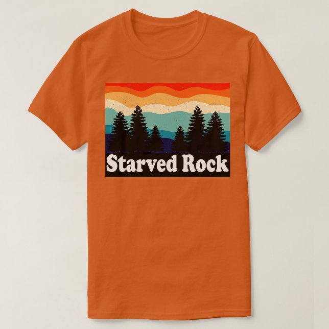 Camiseta Parque Estatal de Rock Hambriento IL Retro (Diseño del anverso)