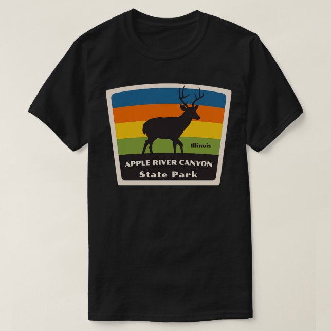 Camiseta Parque estatal del cañón del río Apple Illinois Ro (Diseño del anverso)