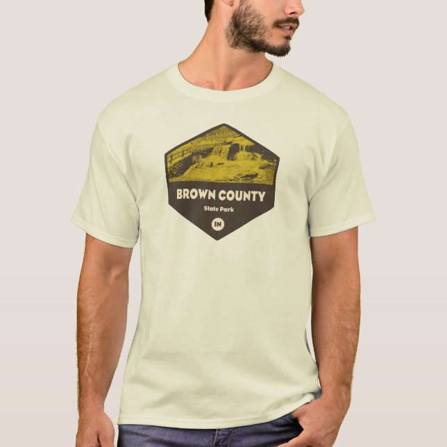 Camiseta Parque estatal del Condado de Brown Indiana (Anverso)