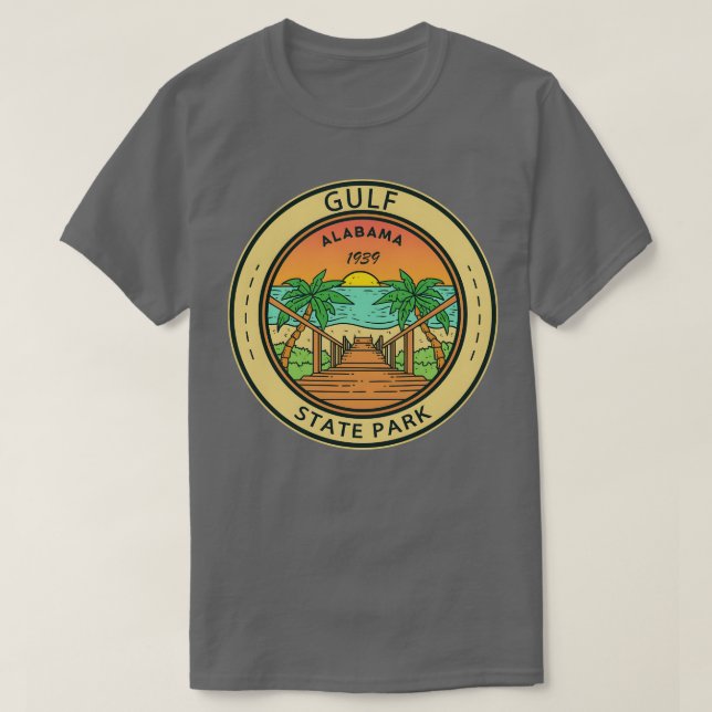 Camiseta Parque estatal del Golfo Pérsico Alabama (Diseño del anverso)