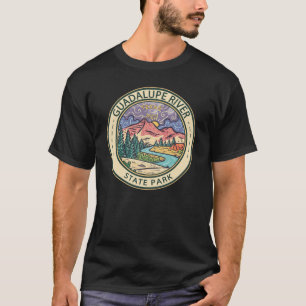 Camiseta Parque estatal del río Guadalupe Texas Badge Vinta