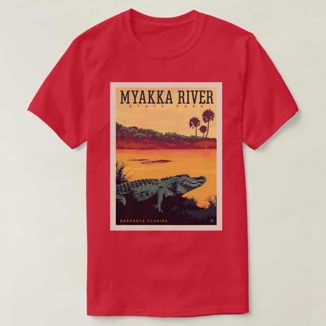 Camiseta Parque Estatal del Río Myakka Florida TShirt (Diseño del anverso)
