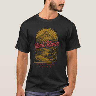 Camiseta Parque estatal del río York Río Retro Viñeta