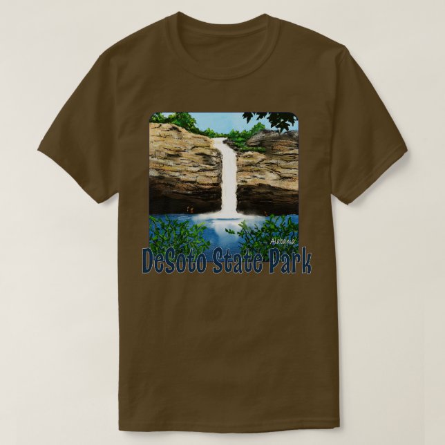 Camiseta Parque estatal DeSoto Alabama (Diseño del anverso)