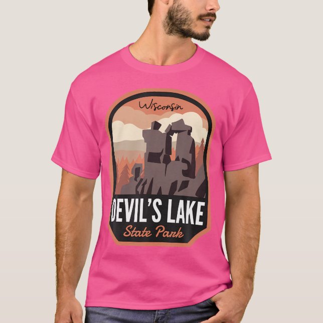 Camiseta Parque Estatal Devil'S Lake Wisconsin (Anverso)