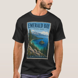 Camiseta Parque Estatal Emerald Bay Ilustración California