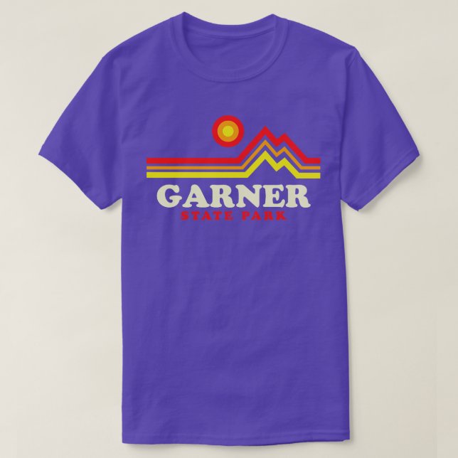 Camiseta Parque Estatal Garner Camping Texas Retro (Diseño del anverso)