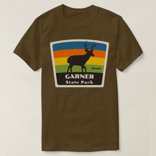 Camiseta Parque estatal Garner Texas Roaming Deer (Diseño del anverso)