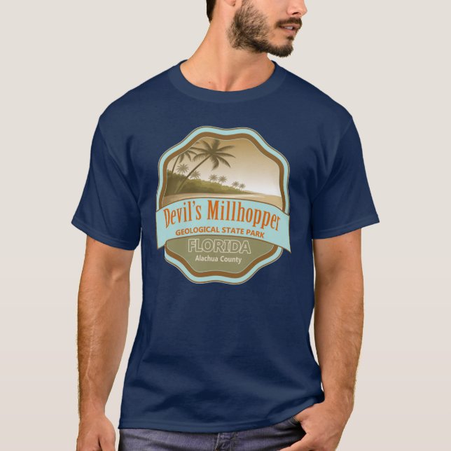 Camiseta Parque Estatal Geológico Devils Millhopper Condado (Anverso)
