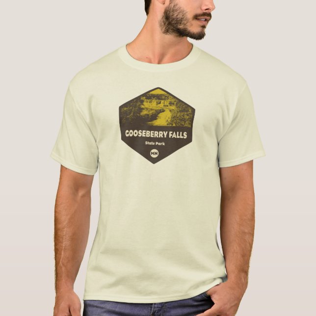 Camiseta Parque estatal Gooseberry Falls Minnesota (Anverso)