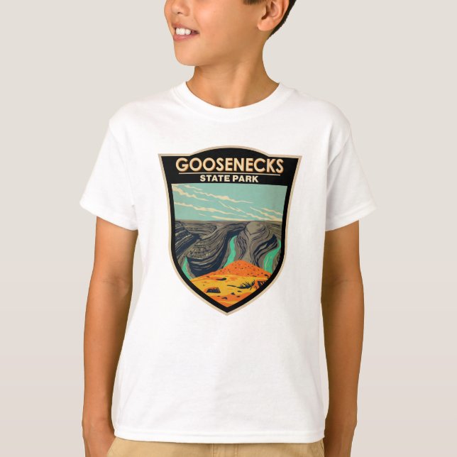 Camiseta Parque estatal Goosenecks Utah Vintage   (Anverso)