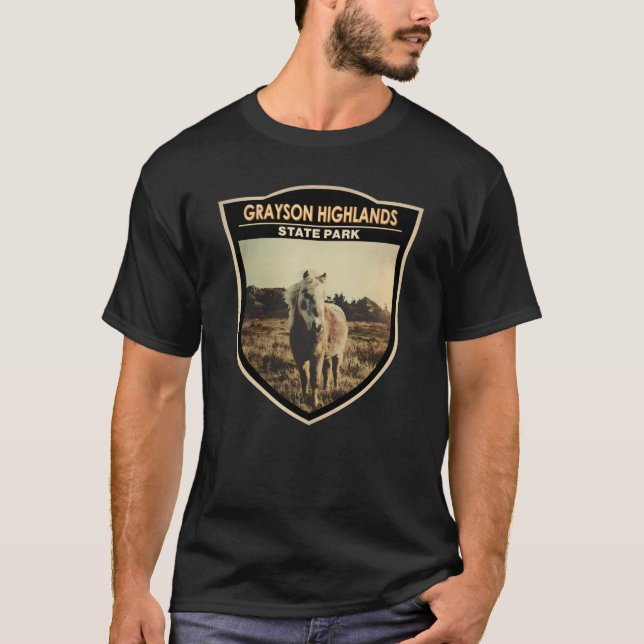 Camiseta Parque Estatal Grayson Highlands Virginia Watercol (Anverso)