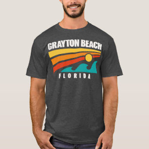 Camiseta Parque Estatal Grayton Beach Florida Retro Waves