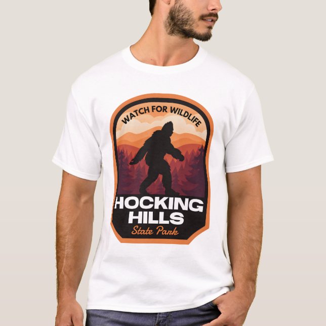 Camiseta Parque Estatal Hocking Hills Bigfoot (Anverso)