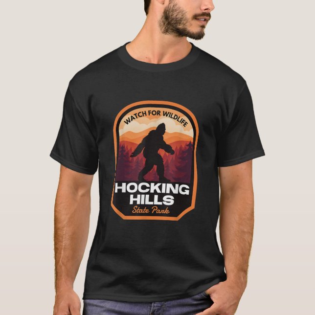 Camiseta Parque Estatal Hocking Hills Bigfoot (Anverso)