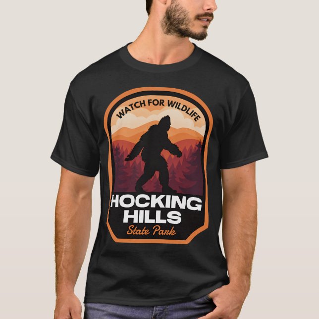 Camiseta Parque Estatal Hocking Hills Bigfoot (Anverso)
