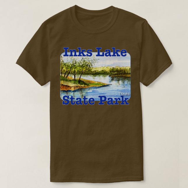 Camiseta Parque Estatal Inks Lake Texas (Diseño del anverso)