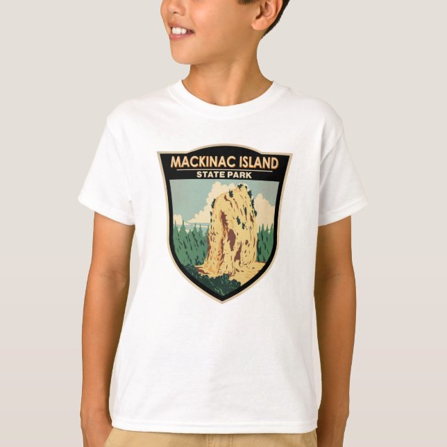 Camiseta Parque estatal Isla Mackinac Michigan Pan de Azúca (Anverso)