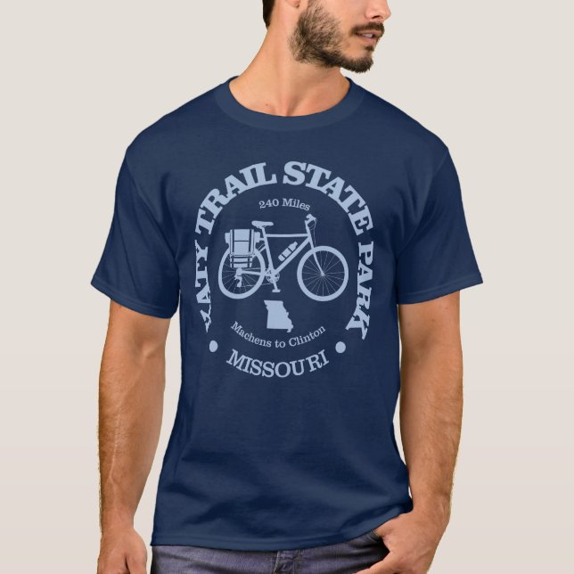 Camiseta Parque Estatal Katy Trail (ciclismo) (Anverso)