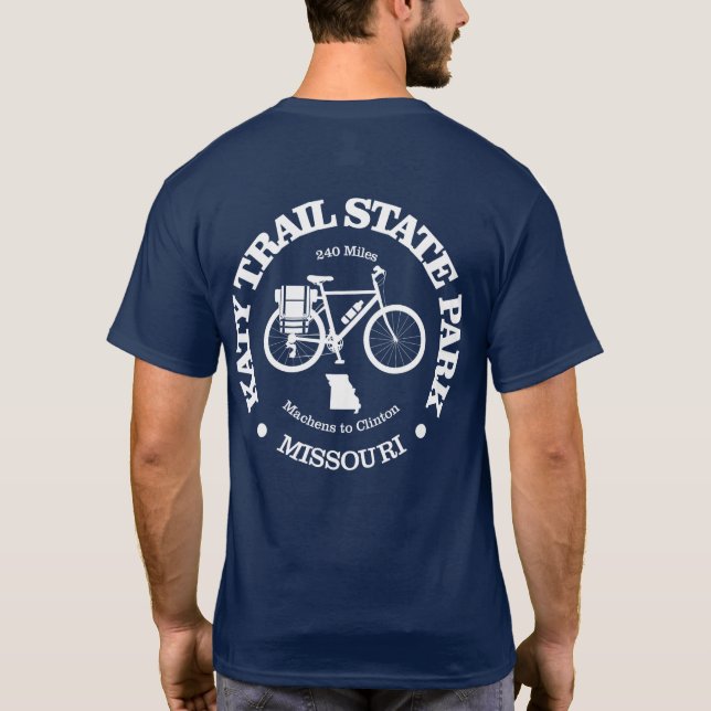 Camiseta Parque Estatal Katy Trail (ciclismo) (Reverso)